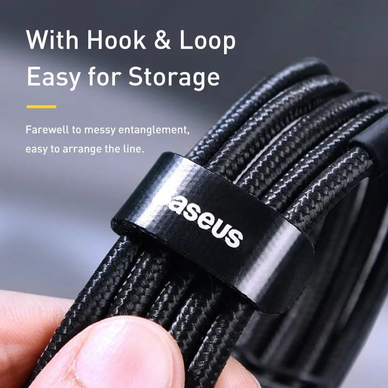 Baseus 100W USB C to USB Type C Cable Quick Charge 4.0 - tephonech