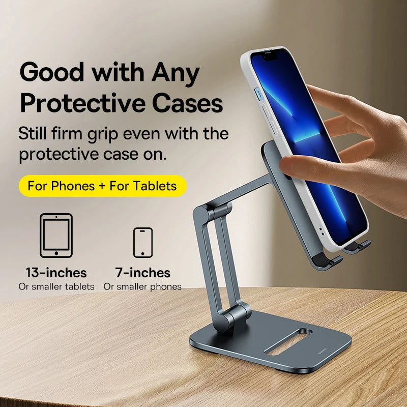 Baseus Phone Holder Stand Aluminum Alloy Cell Phone Tablet Stand - tephonech