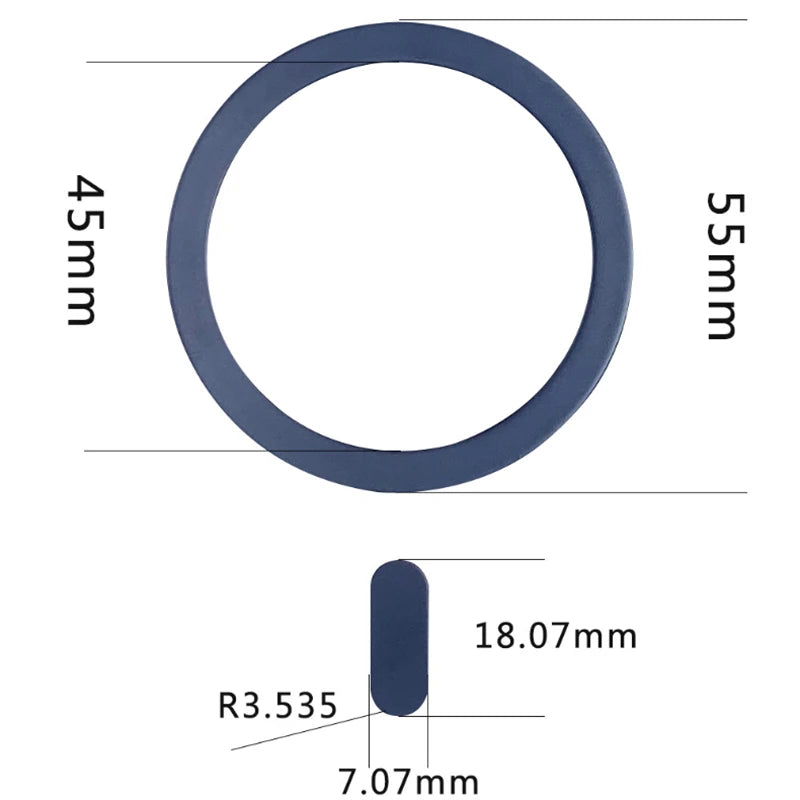 Universal Magnetic Magsafe Plate Ring / Support Wireless Charger - tephonech