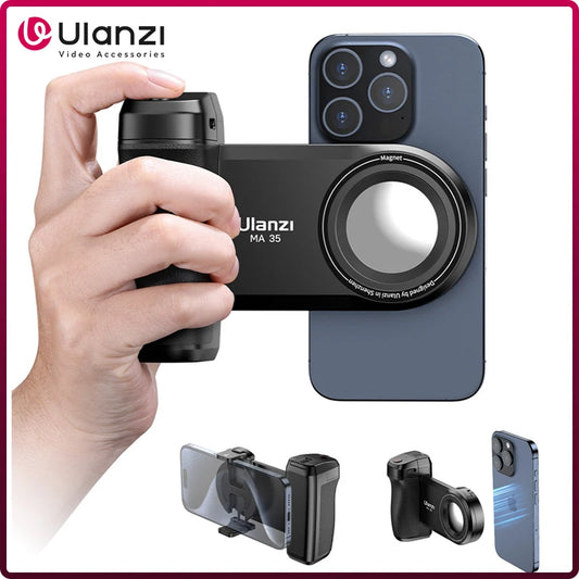 Ulanzi MA35 MagSafe Smartphone Camera Grip Bluetooth with Fill Light - tephonech