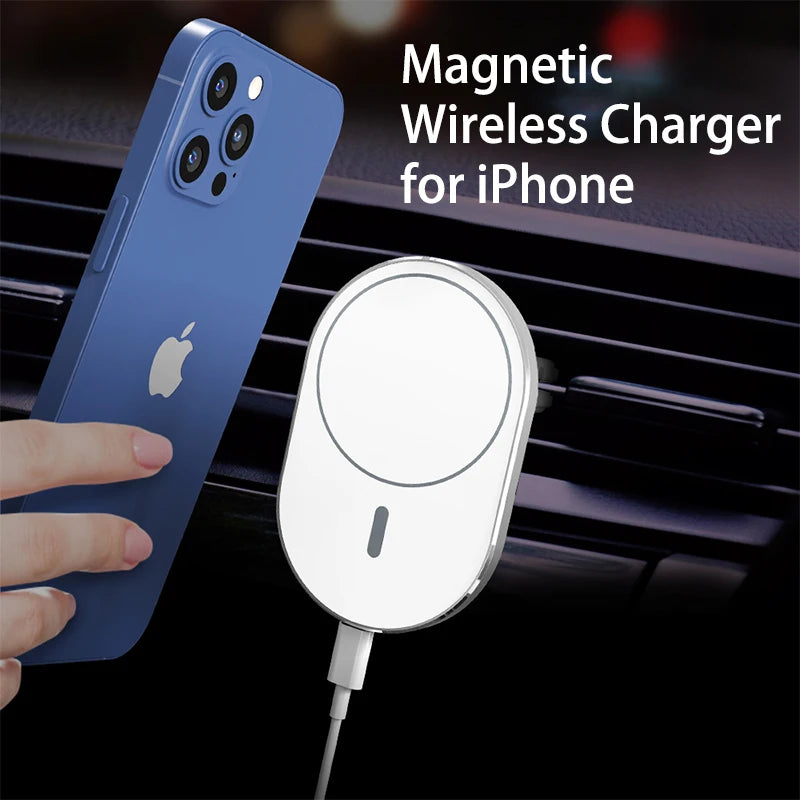 Magnetic Cell Phone Car Holders for Magsafe iPhone 12 13 14 15 Pro Max Magnet 15W Qi Wireless Chargers Holder Accessories - tephonech