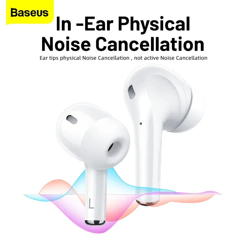 Baseus Encok W3 Headphones True Wireless Bluetooth 5.0, Noise Reduction - tephonech