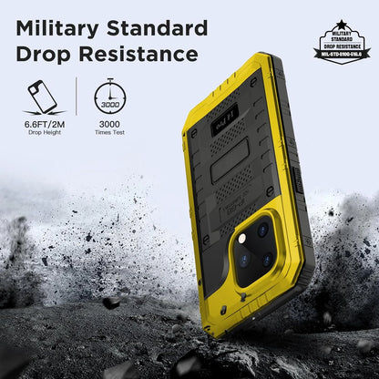 IP68 Waterproof Rugged Metal Armor Case Shockproof Cover Screen Protector For iPhone - tephonech