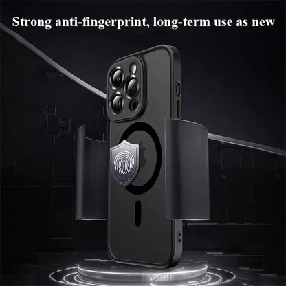 Matte Armor Wireless Charge Translucent Case For iPhone  14 15 16 Pro Max - tephonech