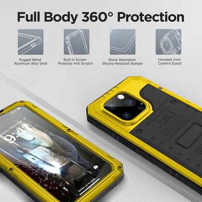 IP68 Waterproof Rugged Metal Armor Case Shockproof Cover Screen Protector For iPhone - tephonech