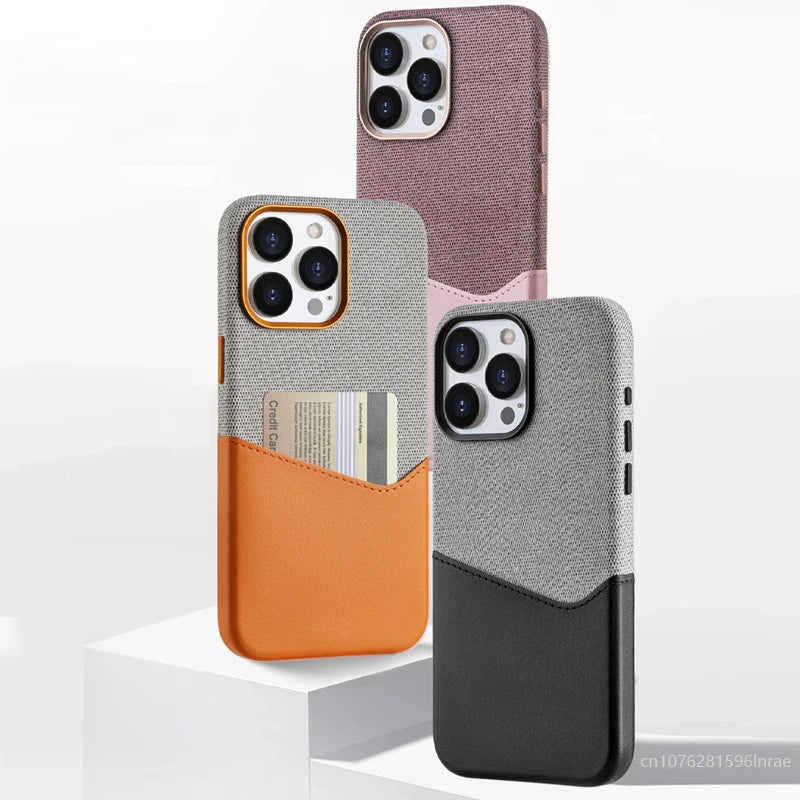 Magsafe Card Holder Leather Case For iPhone - tephonech